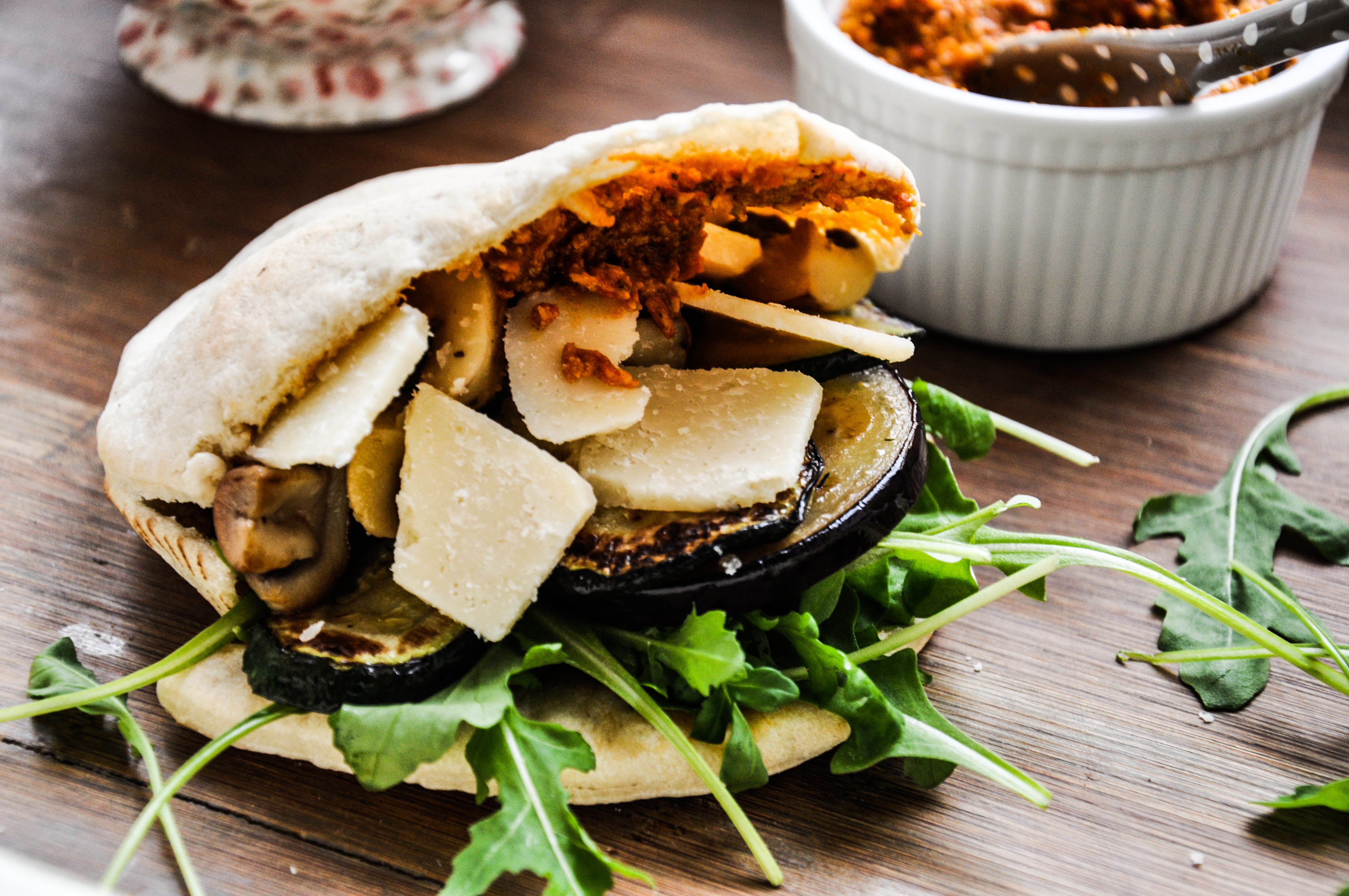 Pita mit gegrilltem Gemüse