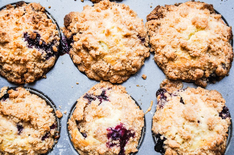 Tiny Spoon - Blaubeermuffins mit Zimtstreuseln