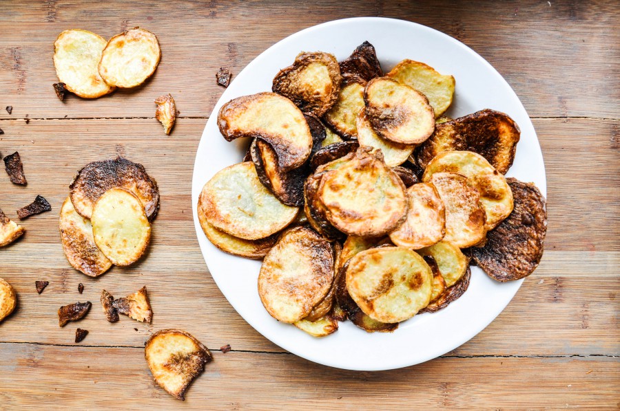 Tiny Spoon Rezepte - Gebackene Kartoffelchips