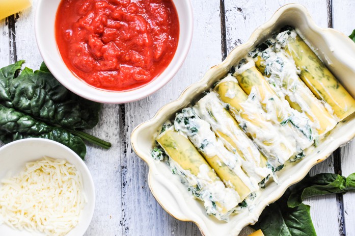 Cannelloni mit Ricotta-Spinat-Füllung • Tiny Spoon