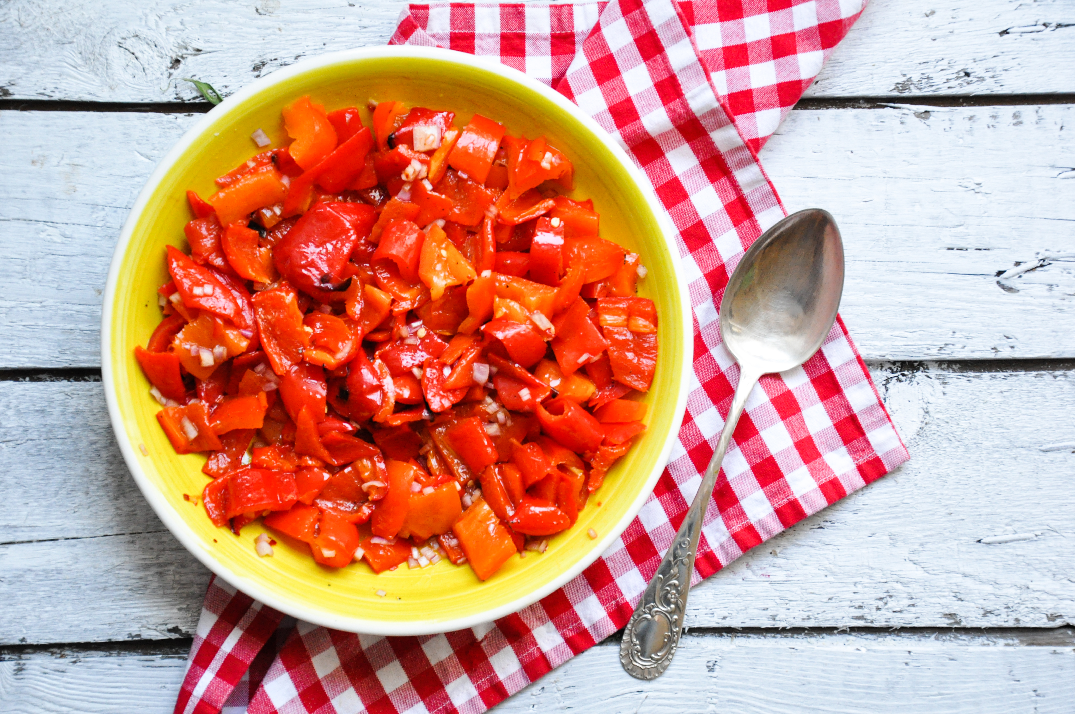 Salsa aus gegrillter Paprika