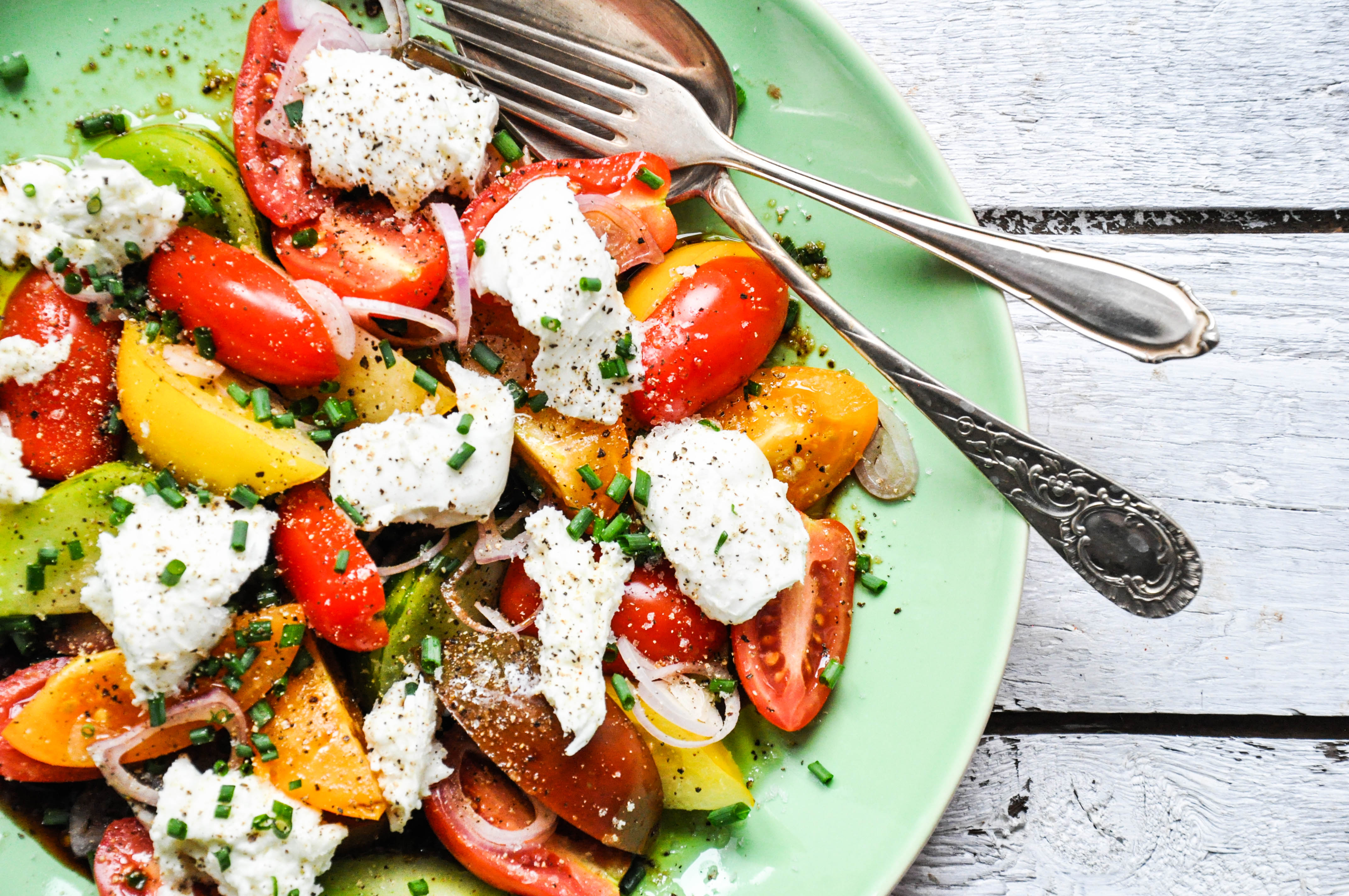 Tomatensalat mit Burrata