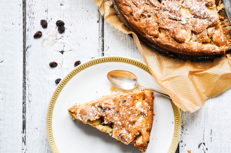 Tiny Spoon Rezepte - Rustikaler Apfelkuchen mit Olivenöl