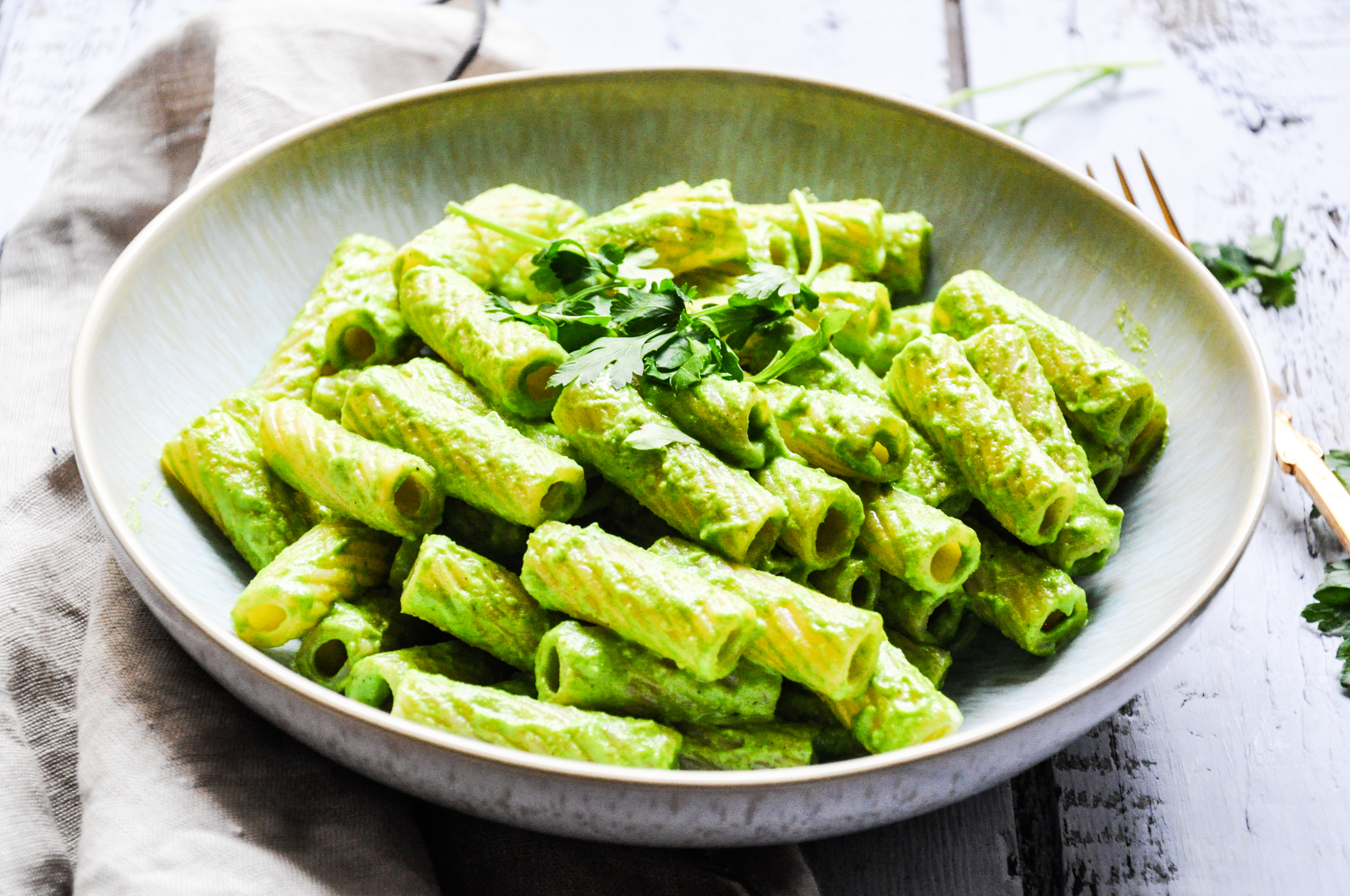 Cremiges Petersilien-Cashew-Pesto