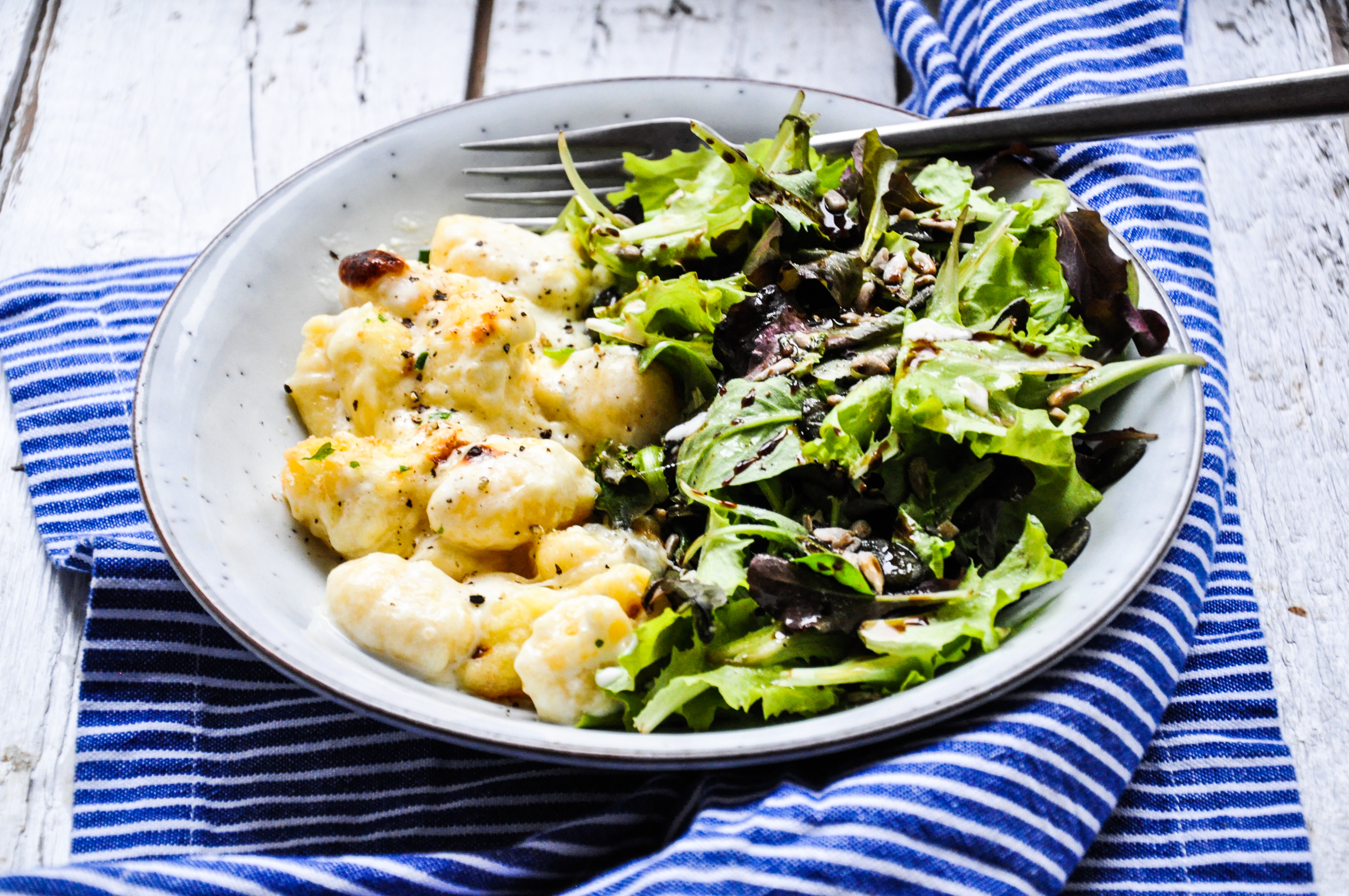 "Gnocchi Gorgonzola" aus dem Ofen