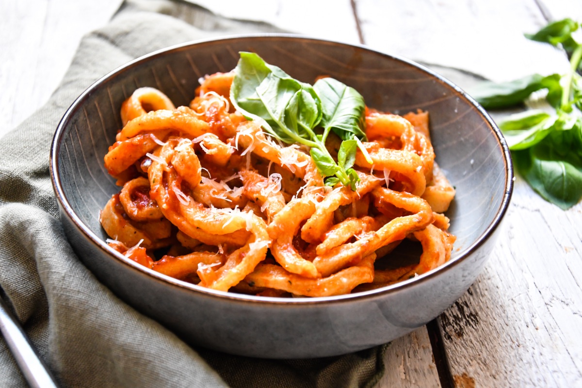 Pecorino-Basilikum-Pasta