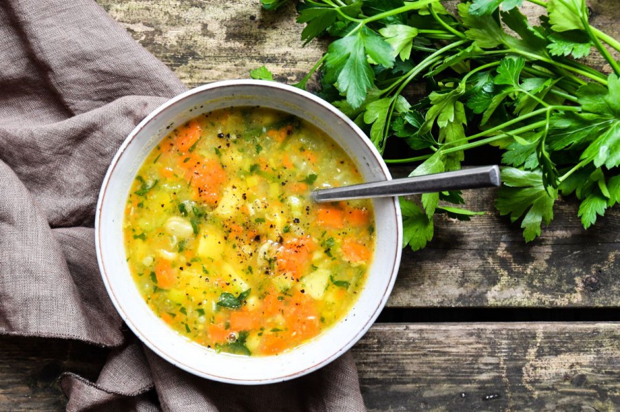 Tiny Spoon Rezepte - Minestrone mit Ingwer