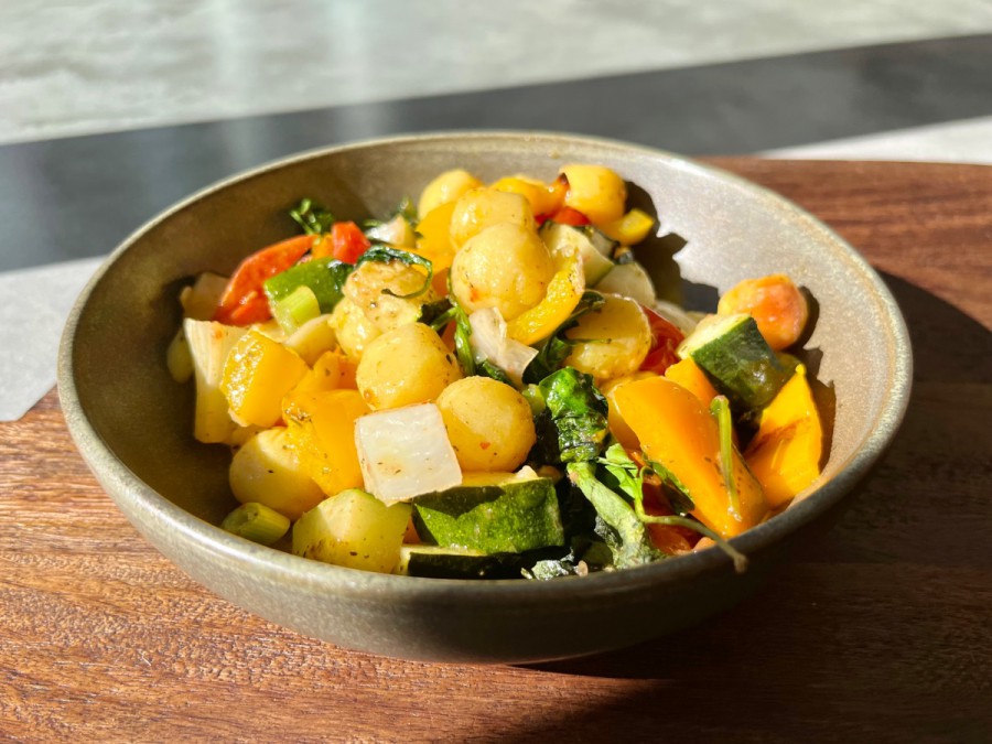 Tiny Spoon Rezepte - Buntes Gnocchi-Gemüse-Blech